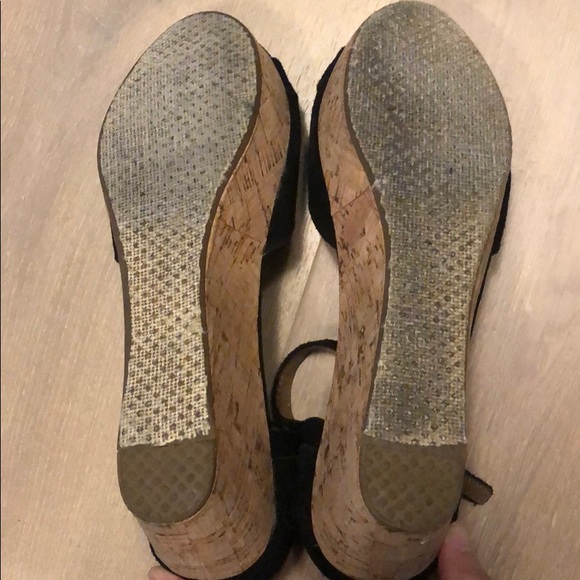Toms suede open toed wedges - Picture 5 of 6